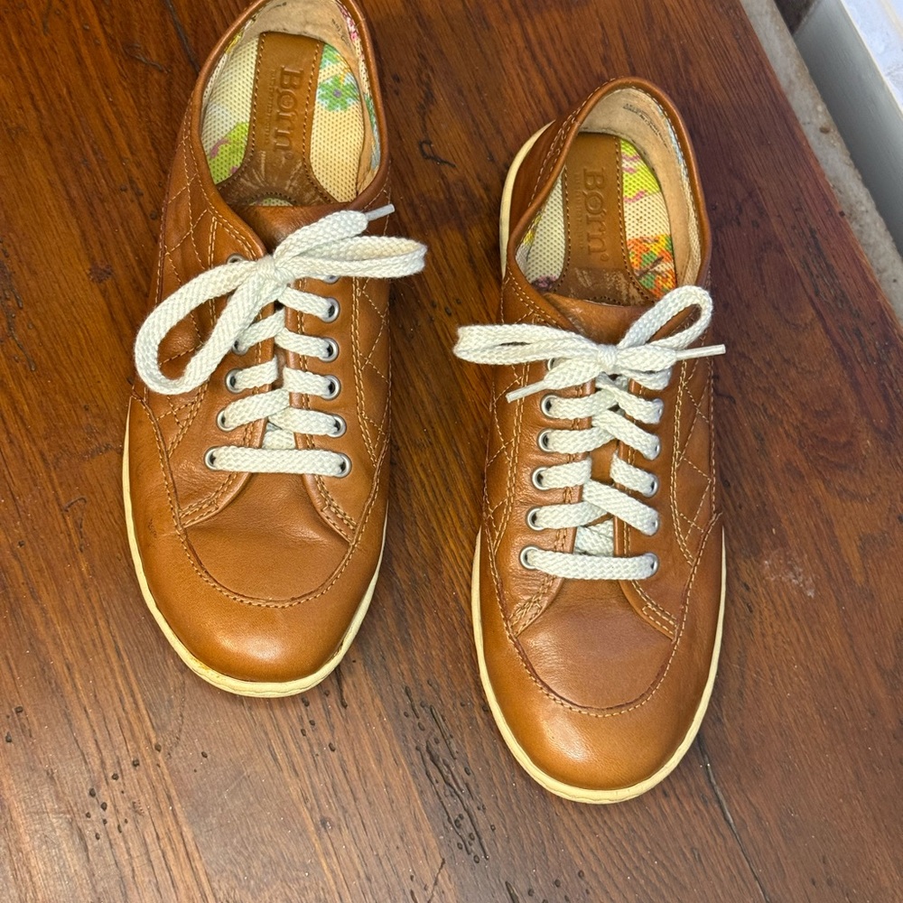 Børn leather lace-up sneakers size 7 1/2